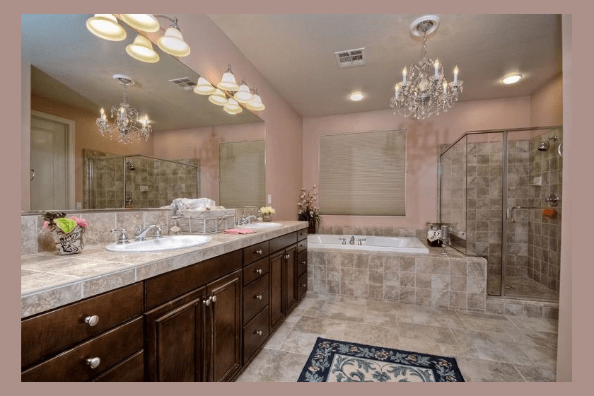 Three Prongs Chandelier lighting for bathroom
