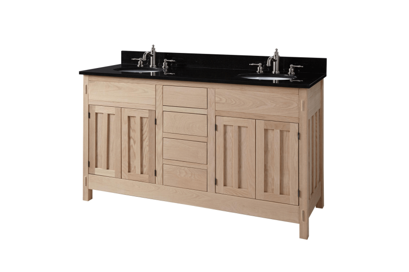 Unfinished bathroom vanity 60