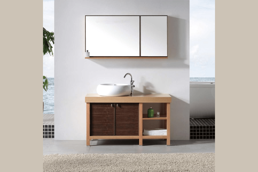 Image: conceptbaths.com Unfinished wood furniture bathroom vanity